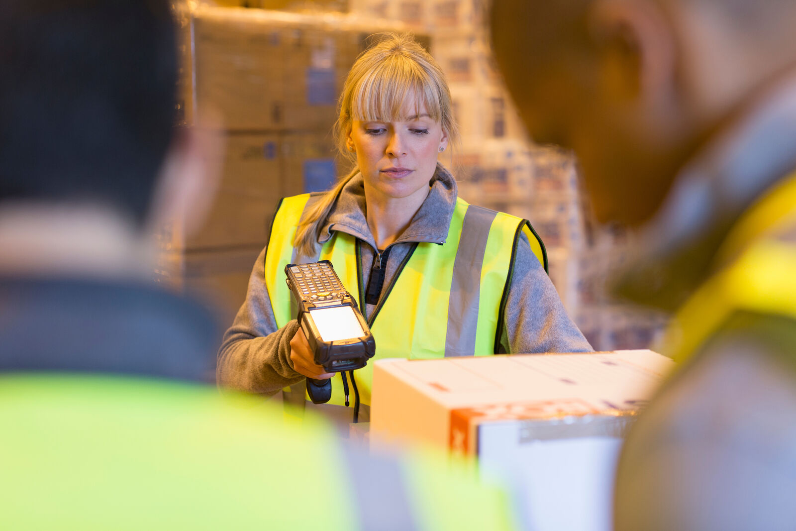 Scanning with an iPad in a warehouse
